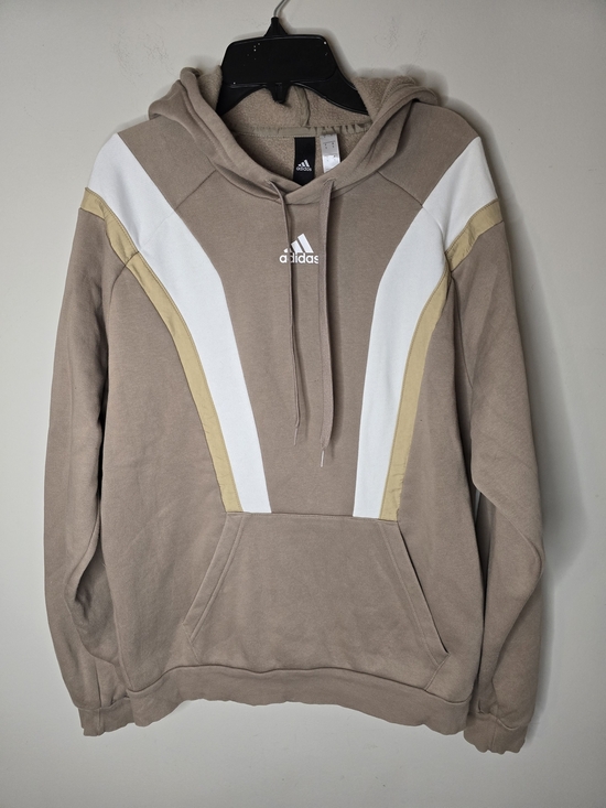 adidas Other - Adidas Men’s Taupe Hoodie with White & Beige Accents
